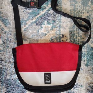 Chrome cross body/hip bag red/white/blue